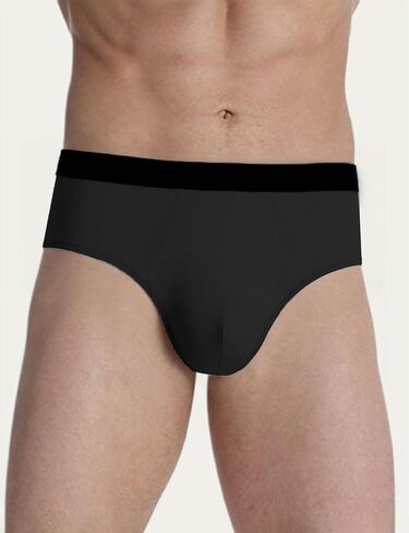 3 Pack Mens Underwear Soft Triangle Underpants Low Rise Breathable Briefs in Saudi Arabia