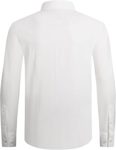 قمصان Alex Vando الرجالية 8-Way Super Stretch French Placket Business Button Down Shirt للرجال in Kuwait