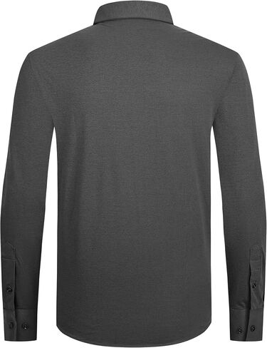 قمصان Alex Vando الرجالية 8-Way Super Stretch French Placket Business Button Down Shirt للرجال in Kuwait