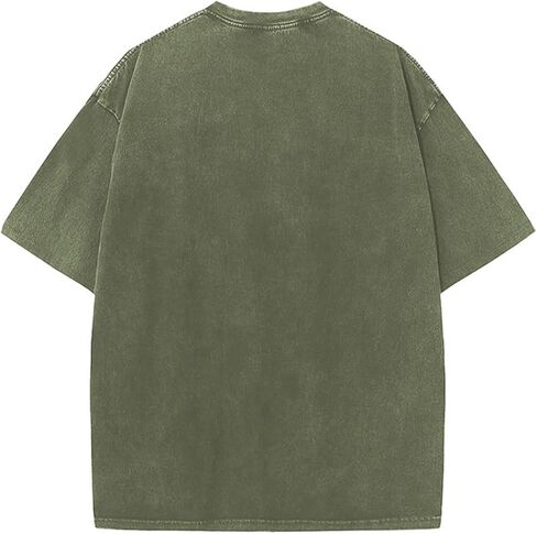 Oversized Tshirts for Men Vintage Graphic Tees Short Sleeve Big and Tall Work Tops Casual Acid Wash Tshirts Men Streetwear in Saudi Arabia