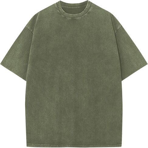 Oversized Tshirts for Men Vintage Graphic Tees Short Sleeve Big and Tall Work Tops Casual Acid Wash Tshirts Men Streetwear in Saudi Arabia