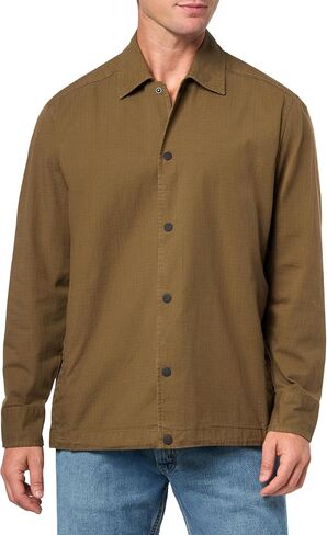 BOSS Men's Ripstop Garment Dyed Overshirt in Saudi Arabia