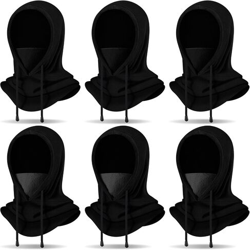 6 Pieces Winter Balaclava Ski Masks Men and Women Warm Windproof Face Mask Cycling Caps for Cold Weather in Saudi Arabia