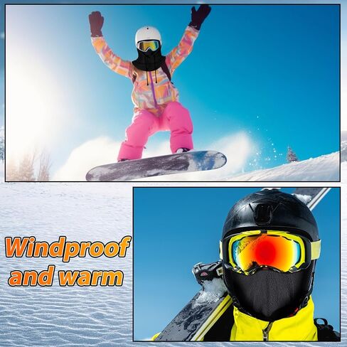 6 Pieces Winter Balaclava Ski Masks Men and Women Warm Windproof Face Mask Cycling Caps for Cold Weather in Saudi Arabia