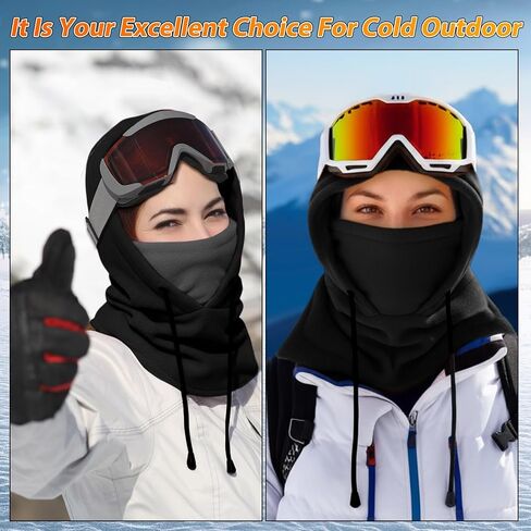 6 Pieces Winter Balaclava Ski Masks Men and Women Warm Windproof Face Mask Cycling Caps for Cold Weather in Saudi Arabia