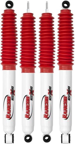 Set of RS5000X Series Front & Rear Shocks fits 2005 2016 F250 Super Duty RWD with 0" Lift | Improves Handling & Performance | Built to Last | Includes TrendsAuto Decal in Saudi Arabia