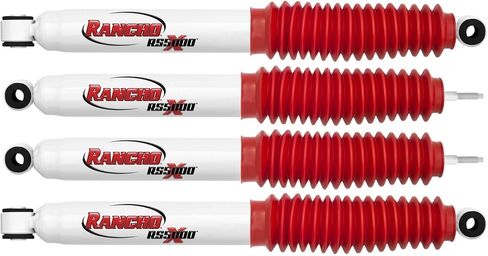 Set of RS5000X Series Front & Rear Shocks fits 2005 2016 F250 Super Duty RWD with 0" Lift | Improves Handling & Performance | Built to Last | Includes TrendsAuto Decal in Saudi Arabia
