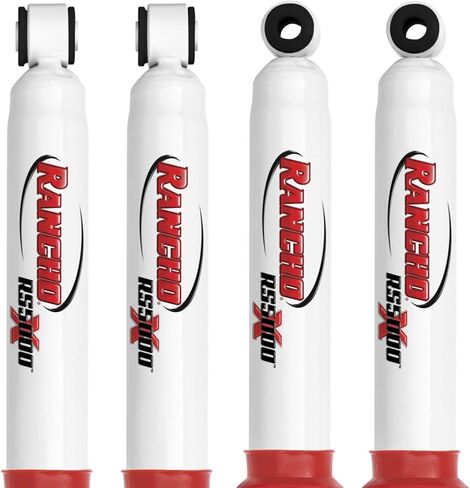 Set of RS5000X Series Front & Rear Shocks fits 2005 2016 F250 Super Duty RWD with 0" Lift | Improves Handling & Performance | Built to Last | Includes TrendsAuto Decal in Saudi Arabia