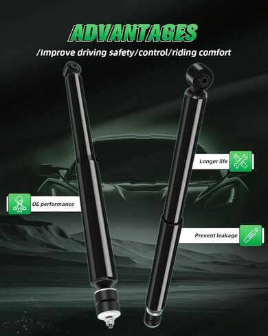SCITOO Rear Pair Shock Absorbers Struts Compatible with 2008-2010 for Scion for xD, 2012-2018 for Toyota for Prius C, 2006-2015 for Toyota for Yaris, Replace 343442 5624 Automotive Shocks in Saudi Arabia