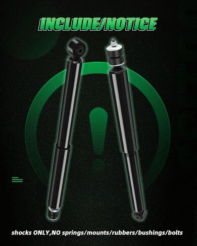 SCITOO Rear Pair Shock Absorbers Struts Compatible with 2008-2010 for Scion for xD, 2012-2018 for Toyota for Prius C, 2006-2015 for Toyota for Yaris, Replace 343442 5624 Automotive Shocks in Saudi Arabia