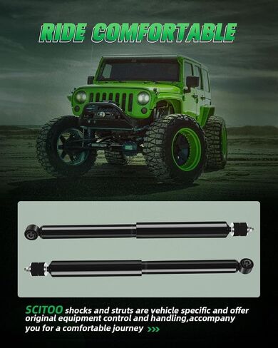 SCITOO Rear Pair Shock Absorbers Struts Compatible with 2008-2010 for Scion for xD, 2012-2018 for Toyota for Prius C, 2006-2015 for Toyota for Yaris, Replace 343442 5624 Automotive Shocks in Saudi Arabia
