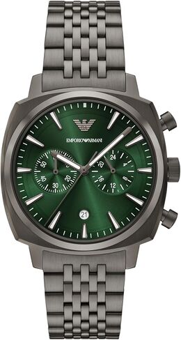 Emporio Men's Chronograph Gunmetal Stainless Steel Watch (Model: AR11689) in Saudi Arabia