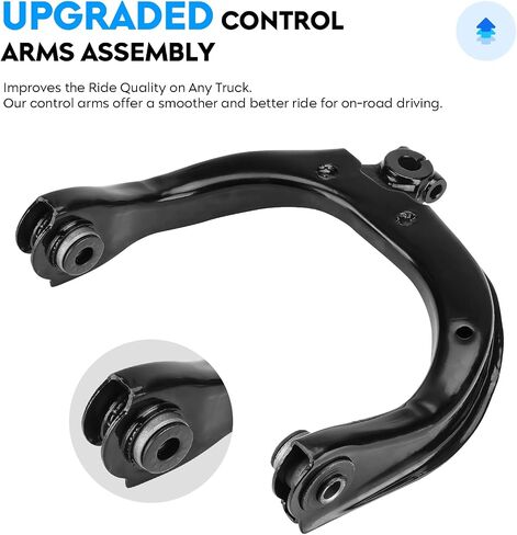 ذراع التحكم العلوي الأمامي بدون وصلة كروية لسيارة Buick Rainier 04-07، Chevy SSR 03-06، Chevy Trailblazer 02-09، GMC Envoy 02-09، Isuzu Ascender 03-08، Saab 9-7X 05-09، يسار ويمين، K640293 K640294 in Saudi Arabia