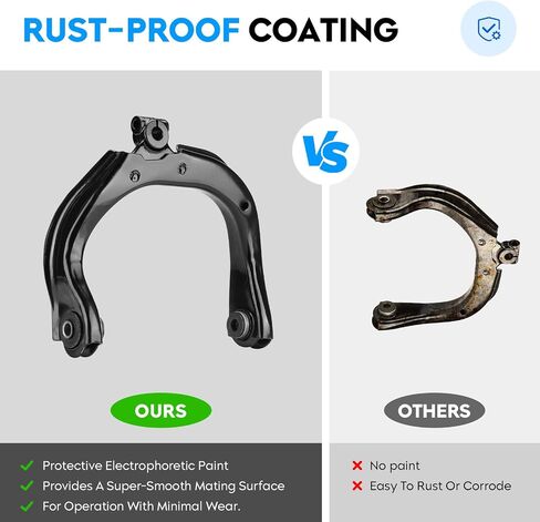 ذراع التحكم العلوي الأمامي بدون وصلة كروية لسيارة Buick Rainier 04-07، Chevy SSR 03-06، Chevy Trailblazer 02-09، GMC Envoy 02-09، Isuzu Ascender 03-08، Saab 9-7X 05-09، يسار ويمين، K640293 K640294 in Saudi Arabia