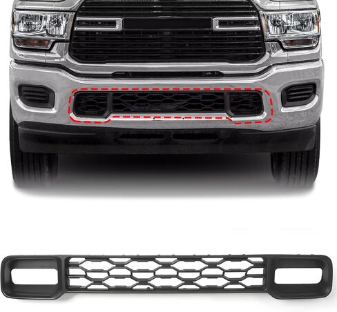 Front Lower Grill Compatible with RAM 2500 3500 2019-2024 Bumper Grille without Sensor Holes 68384296AA in Kuwait