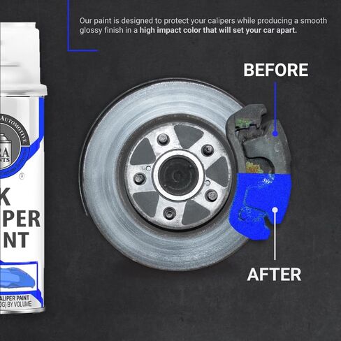 ERA Paints 2K Brake Caliper Spray Paint – Midnight Blue Metallic | High-Gloss Finish, 500°F Heat & Chemical Resistant | Chip-Resistant 12 oz Aerosol | Made in USA in Saudi Arabia