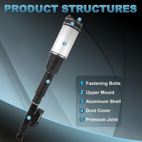 2PCS Rear Air Shock Absorbers Suspension Struts Assembly Compatible for 2000-2006 Mercedes-Benz S Class S430 S500 / 2001-2006 S55AGM S600 2203205013 2203202338 in Saudi Arabia