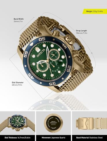 Invicta Pro Diver Men 48mm Stainless Steel Steel Blue dial VD53 Quartz in Saudi Arabia
