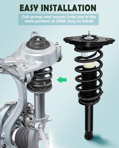 SCITOO Rear Strut Assembly Automotive Replace 171312 Quick Struts Shock for Nissan Sentra - Set of 2 in Saudi Arabia