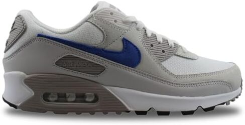Nike Air Max 90 Men's Shoes (DM0029-110, White/College Grey/Summit White/Racer Blue) Size 13 in Saudi Arabia