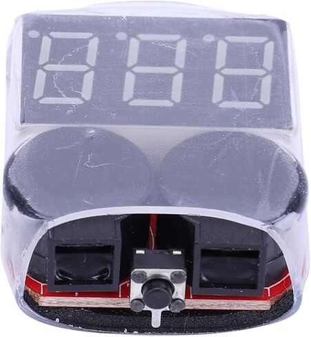 2-in-1 Battery Low Alarm Buzzer LED Signal Light Low Voltage Alarm 1S-8s Lithium Battery Detection in Saudi Arabia