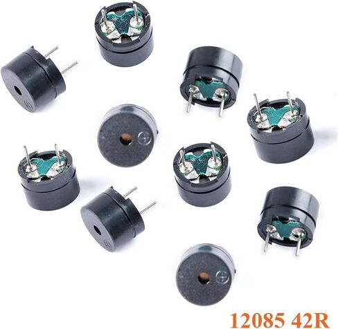 10PCS Passive Buzzer AC 12MMx8.5MM 12085 42R Resistance 3V 5V 9V 12V in Common Use Mini Piezo Buzzers DIY Electronic in Saudi Arabia