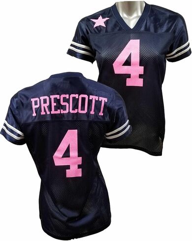Custom Glitterflake Prescott Womens Navy Jersey Size Medium, Dak in Saudi Arabia