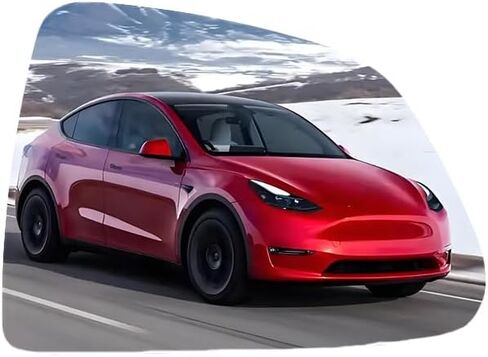 Replacement Exterior Mirrors Side Rear View Mirror White Glass Lens Door Mirror For Tesla Model Y 2021-2024 Passenger side Right (right) in Kuwait