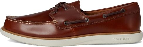 Cole Haan Men's Grand Crosscourt Boat Shoe, British Tan/Dark Chocolate/Ivory, 9-M US in Saudi Arabia