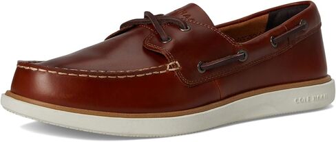 Cole Haan Men's Grand Crosscourt Boat Shoe, British Tan/Dark Chocolate/Ivory, 9-M US in Saudi Arabia