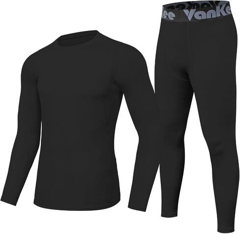 مجموعة ملابس داخلية حرارية للرجال، ملابس علوية حرارية وطبقة أساسية حرارية للرجال من Long Johns مبطنة بالصوف للطقس البارد in Kuwait