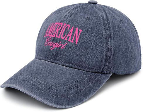 الأمريكية رعاة البقر قبعة رعاة البقر نمط قابل للتعديل Snapback الدنيم قبعة بيسبول لرعاة البقر جريئة بيان قبعة للنساء الغربية روديو قبعة in Saudi Arabia