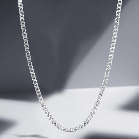 Stainless Steel Cuban Link Chains for Men - Durable, Stylish Necklaces in Silver Tone in Saudi Arabia