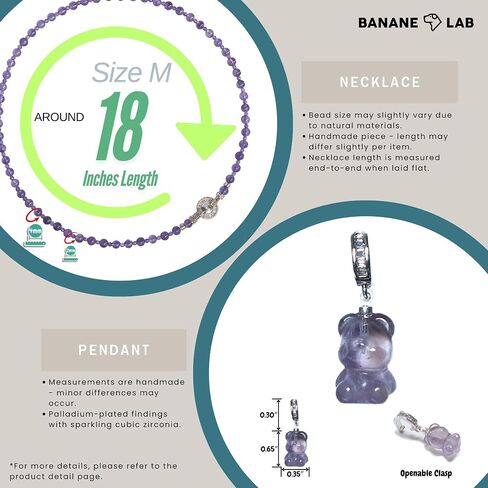 Beads Necklace for Women Men, 4mm Natural Crystal Beaded Necklace for Gift, Unique palladium plated Clasp, Pendant in Saudi Arabia