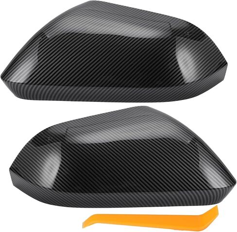 X AUTOHAUX 1 مجموعة سيارة الرؤية الخلفية سائق الركاب الجانب مرآة غطاء غطاء استبدال ألياف الكربون الأسود لينكولن MKZ 2013-2017 مرآة الحرس يغطي الديكور الخارجي الزخارف in Saudi Arabia