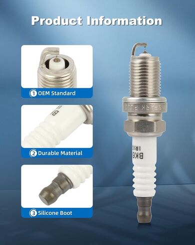 ECCPP 4 PCS Platinum Iridium Spark Plugs for Honda Trx650Fa Fourtrax Rincon, Trx680Fga Fourtrax Rincon Gpscape, VTX1800C, VTX1800F, VTX1800N, VTX1800R, VTX1800S, VTX1800T in Saudi Arabia