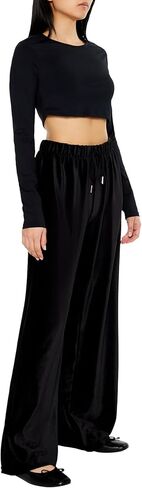 Forever 21 Women's Corduroy High-Rise Wide-Leg Pants in Saudi Arabia