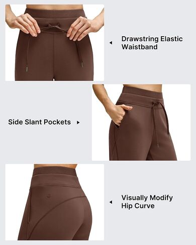 G4Free Smoofit Modal Soft Women's Wide Leg Sweatpants with Pockets Drawstring Double Layer Waist Casual Pants in Saudi Arabia