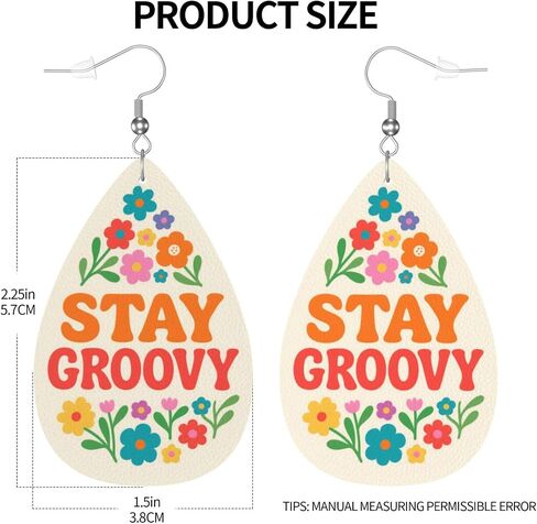 Teardrop Earrings For Women, Dangle Earrings Jewelry For Women, Lightweight Faux Leather Earrings Gifts in Kuwait