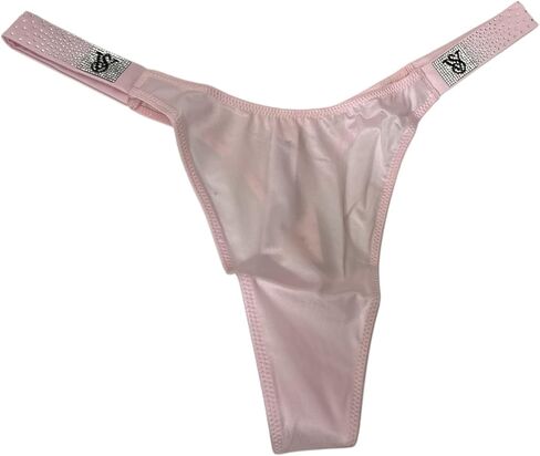 Victoria's Secret Very Sexy Rhinestone Scattered Shine Strap Smooth Thong Panty Color Pink New in Saudi Arabia