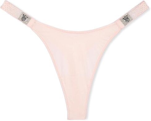 Victoria's Secret Very Sexy Rhinestone Scattered Shine Strap Smooth Thong Panty Color Pink New in Saudi Arabia