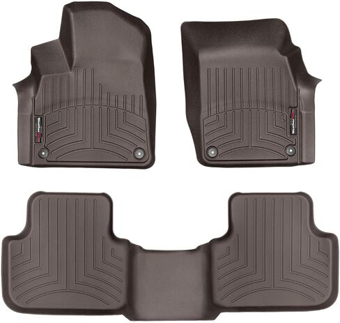 بطانات أرضية مخصصة من WeatherTech لسيارة Audi Q8، SQ8، Q7، RS Q8، SQ7-1st & 2nd Row (44887-1-5)، أسود in Saudi Arabia