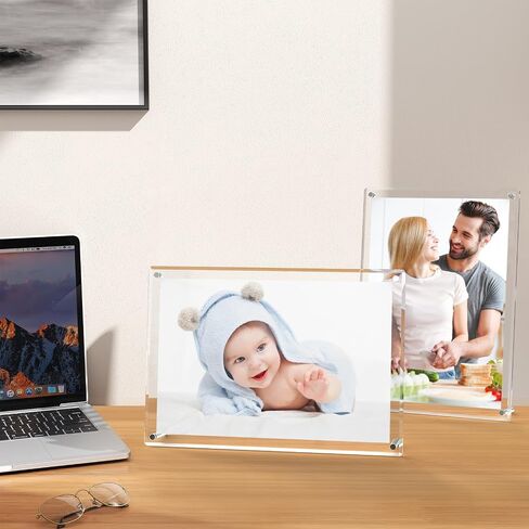 A4 Acrylic Picture Frame 13.4 x9.4 Inch Tabletop Display for Certificates Photos Awards Horizontal Vertical Mount Includes Wall Hanging Kit for Home Office Wall Decor(2 PCS) in Kuwait