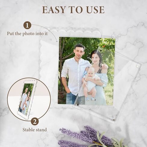 A4 Acrylic Picture Frame 13.4 x9.4 Inch Tabletop Display for Certificates Photos Awards Horizontal Vertical Mount Includes Wall Hanging Kit for Home Office Wall Decor(2 PCS) in Kuwait
