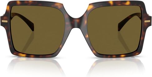 Versace Woman Sunglasses Havana Frame, Dark Brown Lenses, 55MM in Saudi Arabia