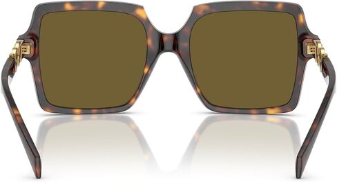 Versace Woman Sunglasses Havana Frame, Dark Brown Lenses, 55MM in Saudi Arabia