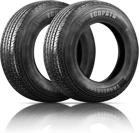 2 Pack Travelstar Ecopath ST New Premium Trailer ST225/75R15 10 Ply 117/112M Load Range E Radial Trailer Tire (Tire Only) in Kuwait