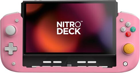 CRKD Nitro Deck - منصة احترافية محمولة باليد مع Zero Stick Drift لجهاز Nintendo Switch وSwitch OLED (الإصدار الفضي من Rocket League) in Kuwait