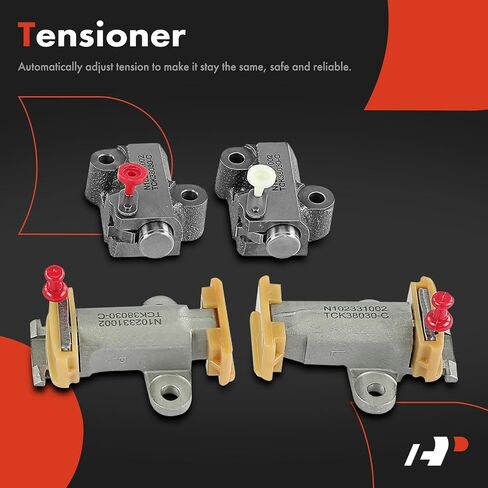 مجموعة سلسلة توقيت المحرك 14 قطعة A-Premium مع ضرس وشداد ودليل متوافق مع Toyota Sequoia 2010-2012، Tundra 2010-2019 وLexus GX460، GS460، LS460، LS600h، IS F - V8 4.6L 5.0L 5.7L in Saudi Arabia