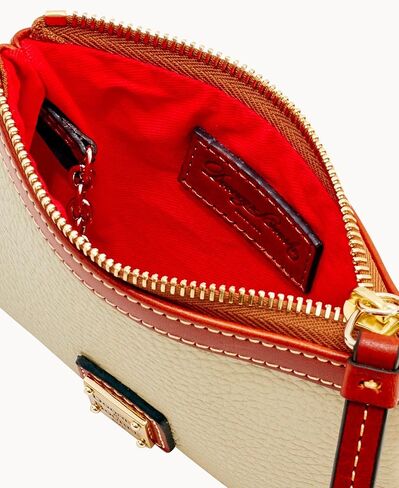 Dooney & Bourke Women's Wallets, Medium Pebble Grain Leather Wristlet Wallet for Women in Kuwait